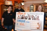 Mooie cheque voor SDWH van Lokaal 97, Vlaardingen